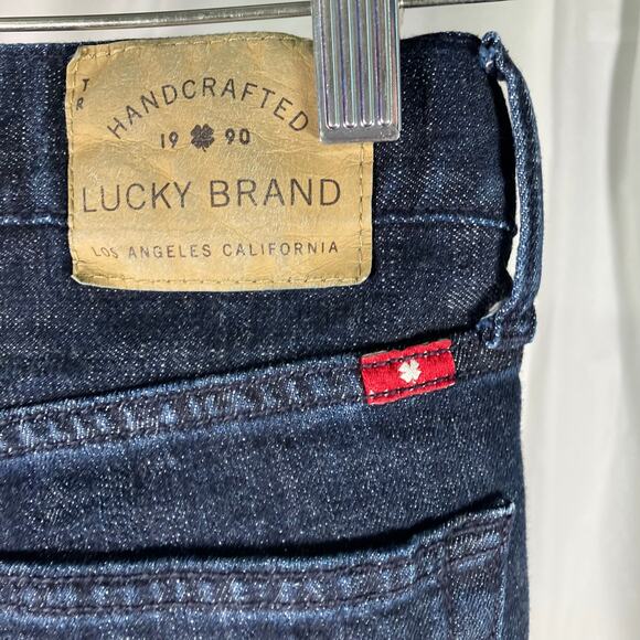 Lucky Brand 121 Heritage Slim Jeans Mens 28x32 Dark Wash Denim Mid Rise - Picture 6 of 16